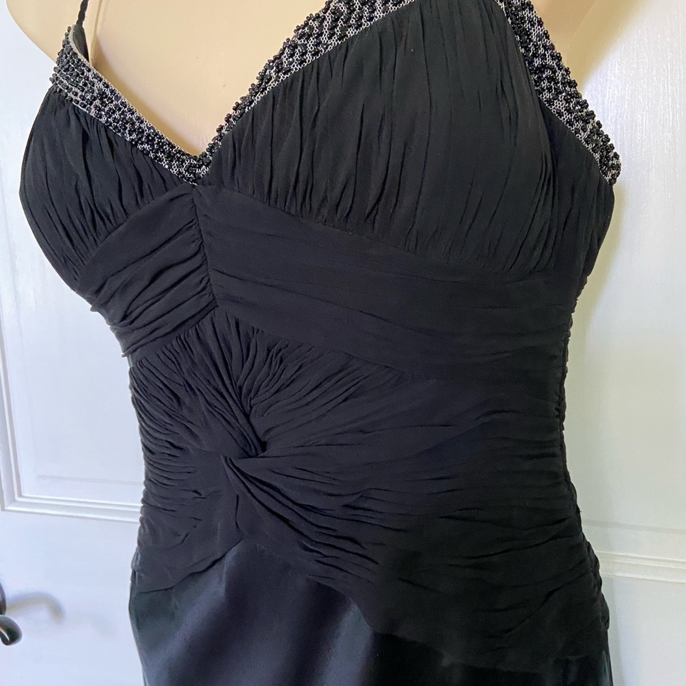 COPY - Vintage Papell Boutique Ruched Silk Evening Gown